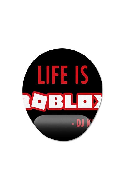 Pixxa لوحة ماوس مدعومة للمعصم من Life is Roblox - موديل DJ Khaled - بيضاوي واحد