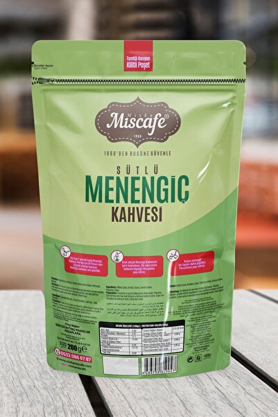 Miska Miscafe Sütlü Menengiç Kahvesi, Taş Değirmende Öğütülmüş, %100 Arabica, 200 Gr.