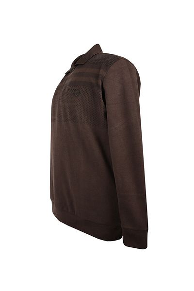 marufshop Μεγάλο μέγεθος Polo Collar Thessaloniki Sweat Brown