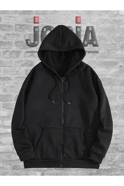 Jobia Outdoors Γυναικεία Ανδρικά Unisex Unisex Μπουφάν Fleece με κουκούλα με φερμουάρ 3 κλωστών