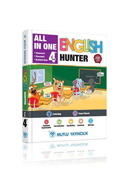 Mutlu Yayıncılık English Hunter 4 (4.Sınıf Konu Anlatımlı) Mutlu Yayıncılık