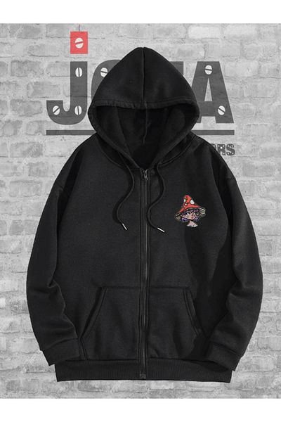 Joza Outdoors Жени, мъже, унисекс, яке с качулка и качулка с 3 нишки, поларено яке