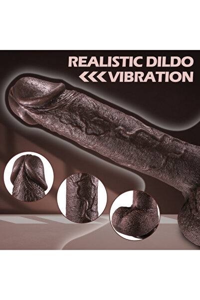 Erotica Master Perfection Dildo Frank - Isıtmalı Ileri Geri Hareketli Ve Rotasyonlu Gerçekçi Damarlı Zenci Y