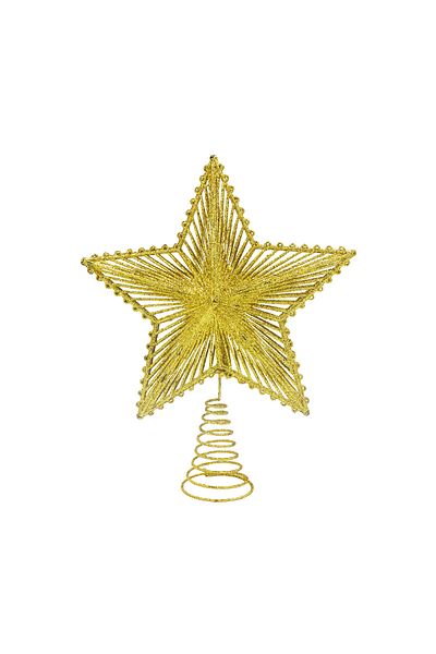 Yusuf Dirik YD Party Supplies Star Glitter Luxury Tree Peak - Three-Dimensional Wire, 25 cm