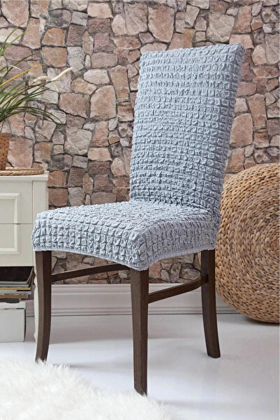 FurkanTicaret Wrapped Fabric, Stretch Chair Cover. 6 Rubber, Washable, Standa...