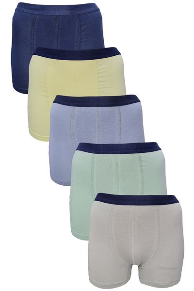 Onurel Boy's 5 Pack Mixed Color Lycra Boxers