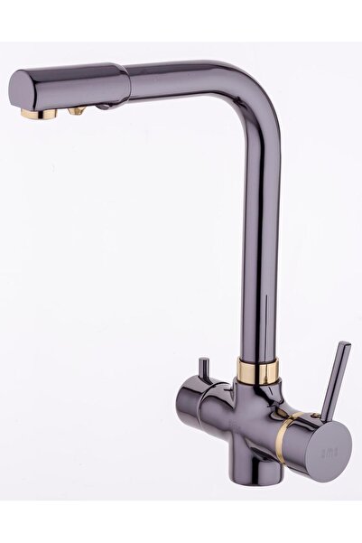 BMS Siyah Inci Altın Arıtma Tek Gövde Evye Bataryası