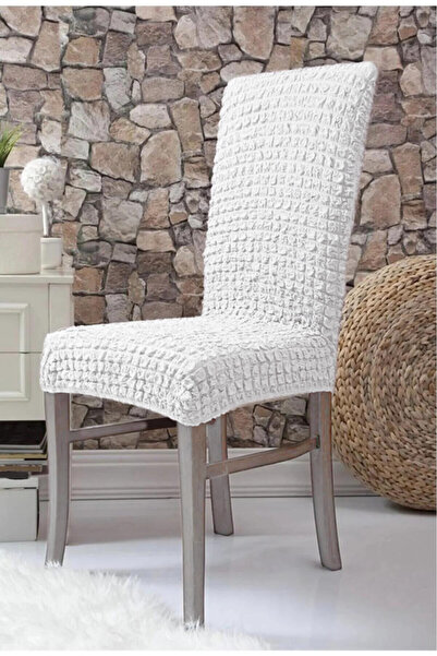 FurkanTicaret Flexible Wrapped Fabric - Washable Chair Cover with 6 Elastics