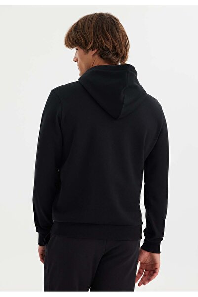 WESTMARK LONDON Ανδρικό φούτερ με μαύρη στάμπα με κουκούλα, βαμβακερή κανονική εφαρμογή WMINK SKI