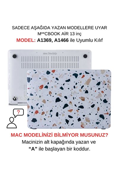 Mcstorey Macbook Air Kılıf 13 Inç Terrazzonl (ESKİ USB'Lİ MODEL 2010-2017) A1...