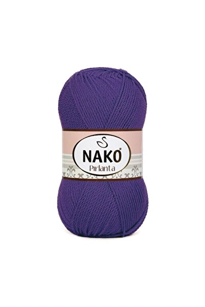 NAKO Pırlanta El Örgü Ipi Ipliği Yünü Renk Kodu:4303-mor
