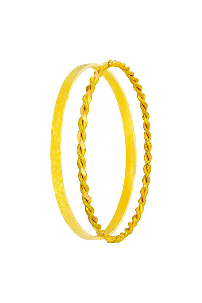 20 gr(2*10)(gram) 22 Ayar İşçiliksiz İkili Bilezik