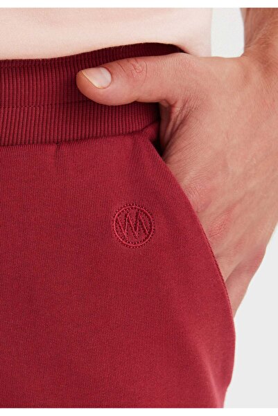 WESTMARK LONDON Kırmızı Cepli Pamuklu Düz Paça Regular Fit Erkek Eşofman Altı CORE SWEATPANTS