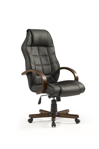 MEHMET YAREN BURO Konfor Cila Bilgisayar - Ofis - Müdür - Büro - Makam Çalışma Koltuğu Siyah Renk Ahşap Ayaklı