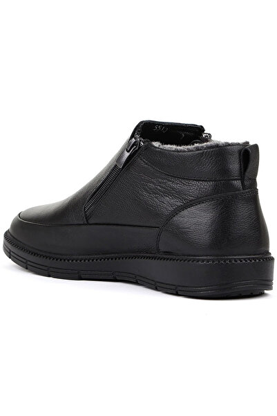 Voyager 224 - 5510 Ricardo Siyah Hakiki Deri Içi Full Kürklü Erkek Bot