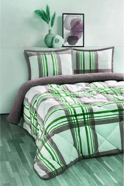 Merinos Comforter Double Quilt Set Wera Green