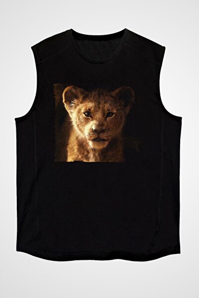 Adrift Tricou fără mâneci unisex cu imprimeu Regele Leu Ko Buta Kk19383