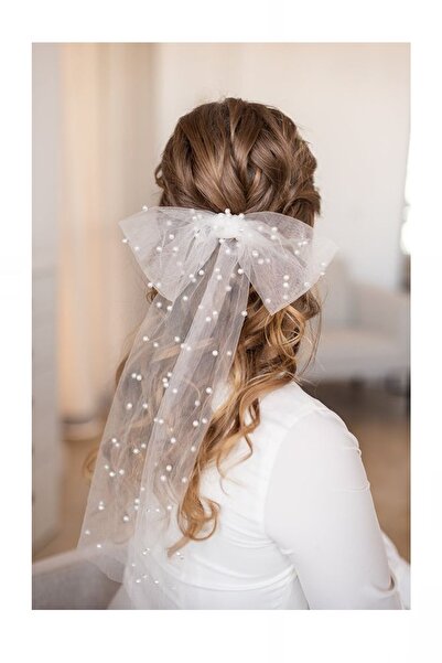 bbays new trend قماش اللؤلؤ، حجاب الزفاف مع القوس اللؤلؤ حجاب الزفاف مع مشبك ...