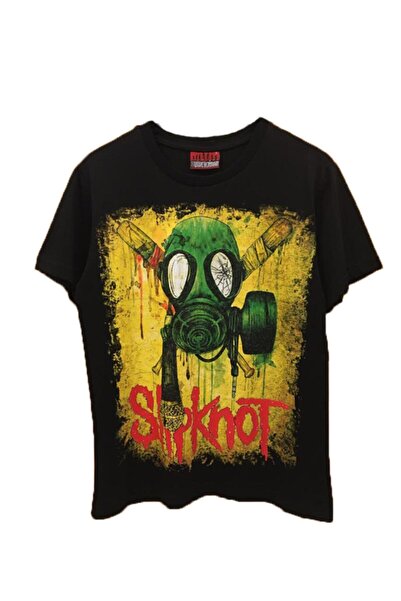 Adrift Tricou negru unisex BLUE Rock Music Slipknot TTFV4401
