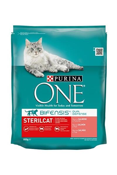 Purina One Bifensis Yetişkin Ve Kısırlaştırılmış Kediler Için Somonlu Tam Kuru Kedi Maması 800gr