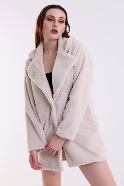 DeChival Faux FUR SHORT COAT /WOMEN'S Faux FUR COAT