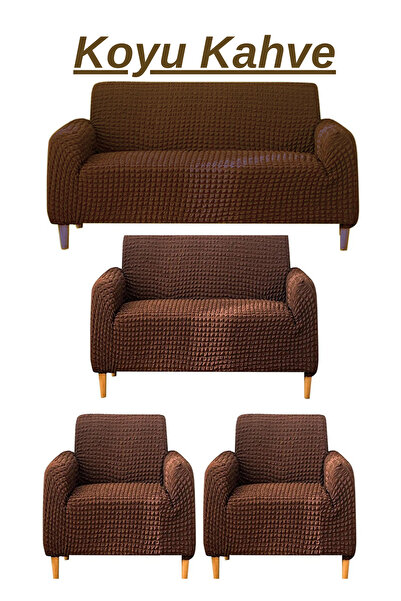 Genel Markalar 3+2+1+1 Bürümcük eteksiz, lastikli, esnek, yıkanabilir koltuk,...