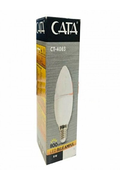 Cata 8W Ledli Buji Ampul E14 Duylu CT-4083 Beyaz Işık ( 3 Adet )