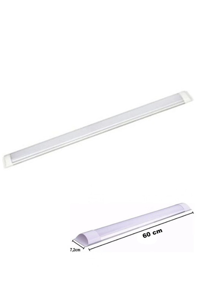 CFR AYDINLATMA 60 Cm 20 Watt Yatay Led Bant Armatür-trafolu Beyaz Işık-2 Adettir