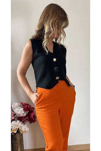 Cardella Design Buttoned Knitwear Vest