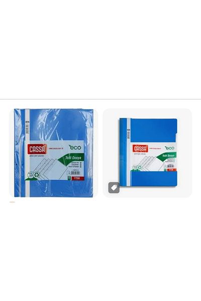 Noki Blue Cassa Ring Binder - 50 Pack, Clear Cassa Bag Binder - 100 Pack