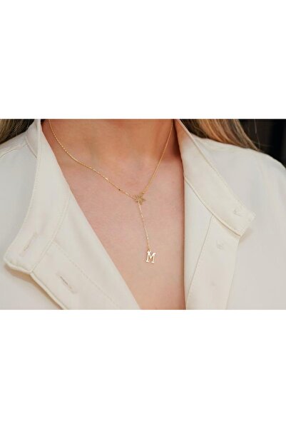 N!da Jewelry 925 Ayar Gümüş Yıldız Harf Kolye