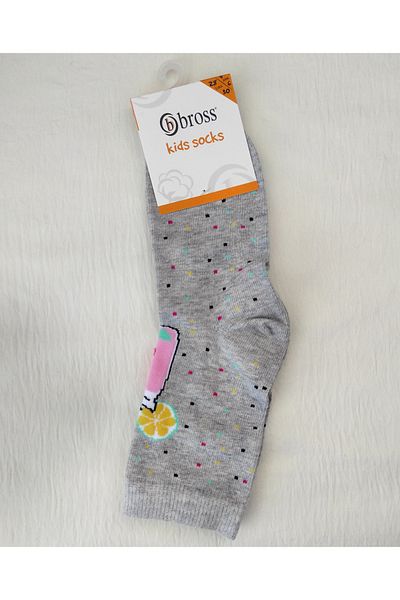 Bross GIRL'S CUTE SOCKET SOCKS 2-PACK
