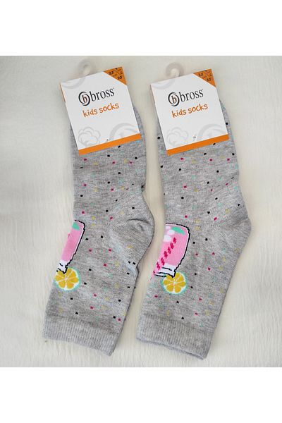 Bross GIRL'S CUTE SOCKET SOCKS 2-PACK
