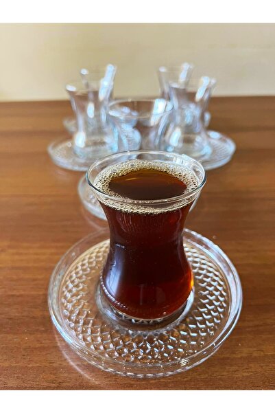 DİBA AVM Tea Cup bunch Tea Coaster noble Teaware Set 12 Pieces for 6 people