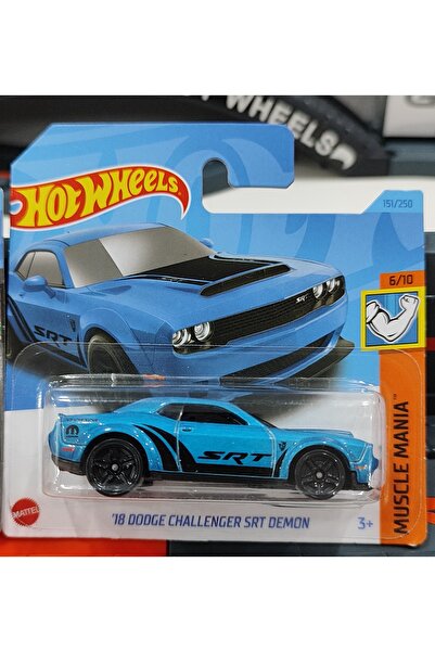 HOT WHEELS 18 DODGE CHALLENGER SRT DEMON 1:64 Ölçek Metal Araba