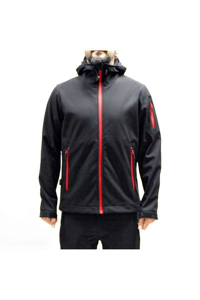 Mudwill Μαύρο παλτό Softshell αντιανεμικό Trail