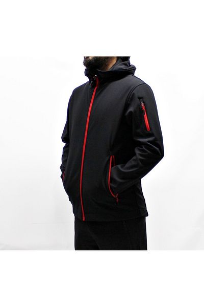 Mudwill Μαύρο παλτό Softshell αντιανεμικό Trail