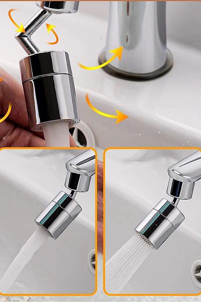 Breen Rotatable Water Saving Faucet Spout Head Faucet Head with Mounting Equipment Compatible with All Faucet Types