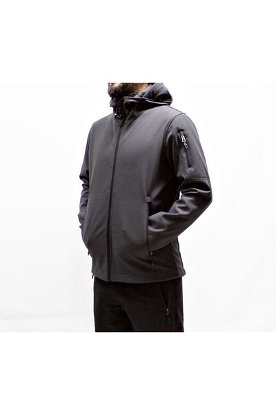 Mudwill Αντιανεμικό μπουφάν Grey Trail Softshell