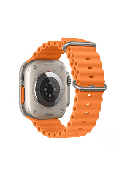 Ally Apple Watch 7-8 45mm 6-5-4 44mm Marine Silikon Kayış Kordon 3-2-1 42mm T...