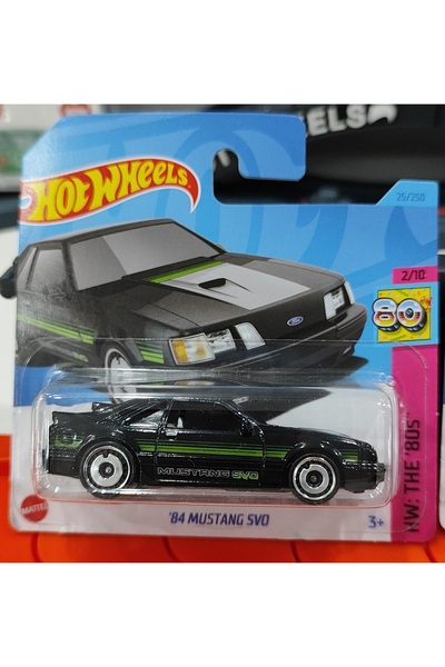 HOT WHEELS 84 MUSTANG SVO (BLACK) 1:64 Ölçek Mini Metal Araba