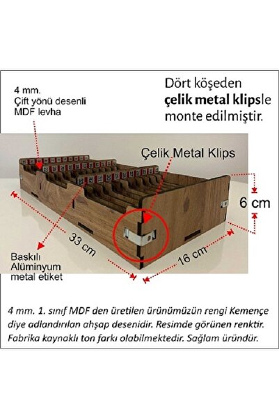 MABEN MD-33 AHŞAP ZİYARETÇİ KART KUTUSU(33)