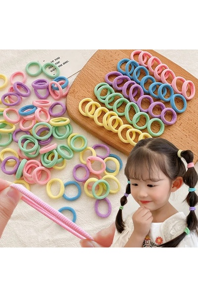 MutluBiDünya Lily Soft Renkler 100 Adet Mini Havlu Toka