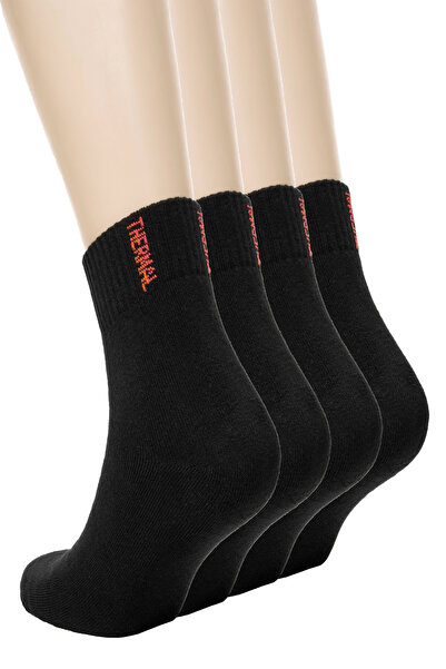 KonForYou Безшевни термо чорапи до коляното, 4 чифта | Унисекс памучни чорапи от хавлия