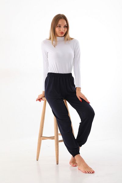 Arvin Unisex μπλέ μπλέ πυτζάμα αθλητική φόρμα με απαλή υφή ελαστικά πόδια
