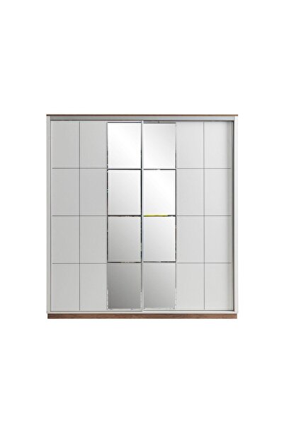Erezogulları Mobilya Efsane Sürgülü Aynalı Elbise Dolabı Gardırop 200x60x214
