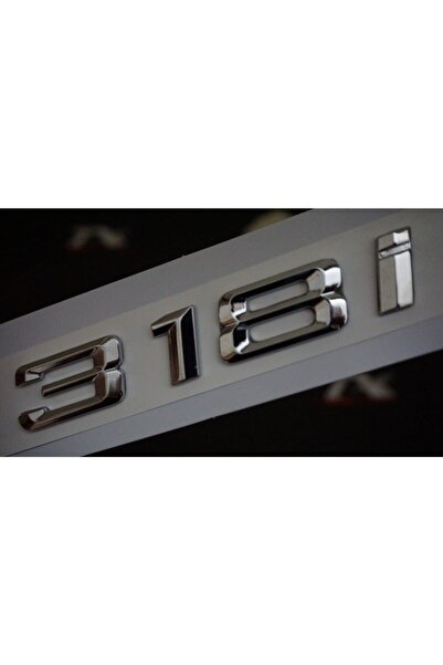 EDEXPORT Bmw 318i Bagaj Krom Metal 3m 3d Yazı Logo  Uyumlu