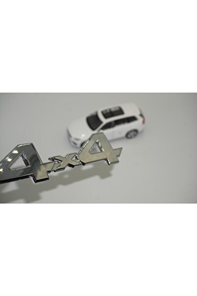 EDEXPORT 4x4 Arazi Suv Pickup Uyumlu Bagaj Krom Metal 3m 3d Yazı Logo Amblem