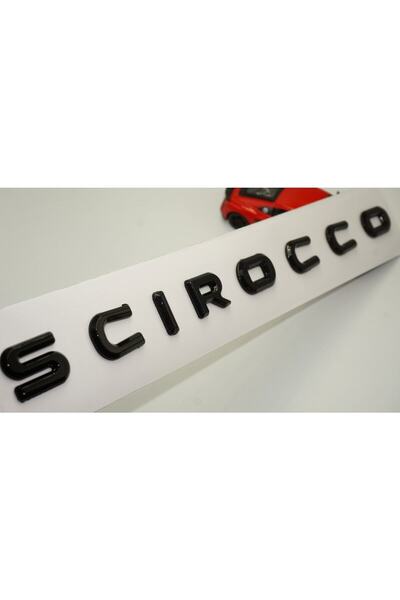 EDEXPORT Vw Volkswagen Scirocco Uyumlu Bagaj Siyah Abs 3m 3d Yazı Logo Amblem