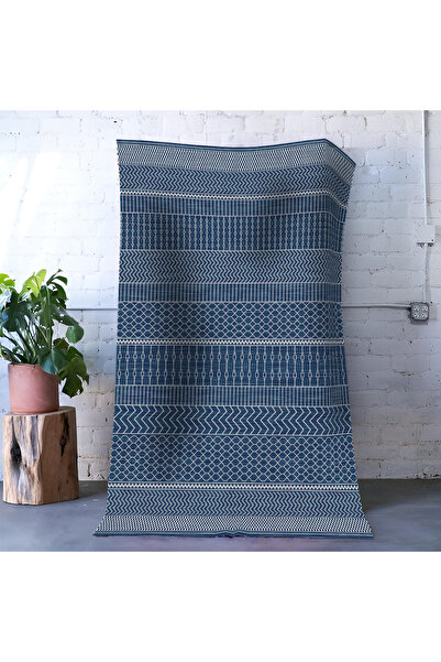 Rugs Modern Halı Covor decorativ modern cu model geometric în tonuri de albas...